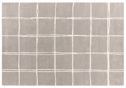 Tapis argenté Albany Grid