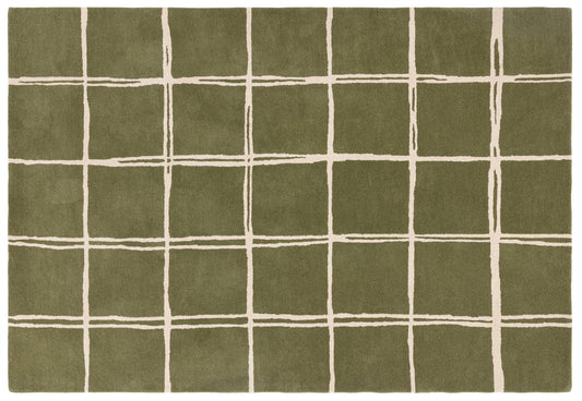 Tapis Albany Grid Olive