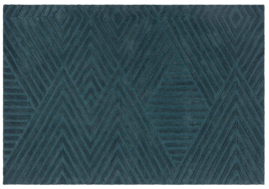 Tapis Hague Edge bleu sarcelle