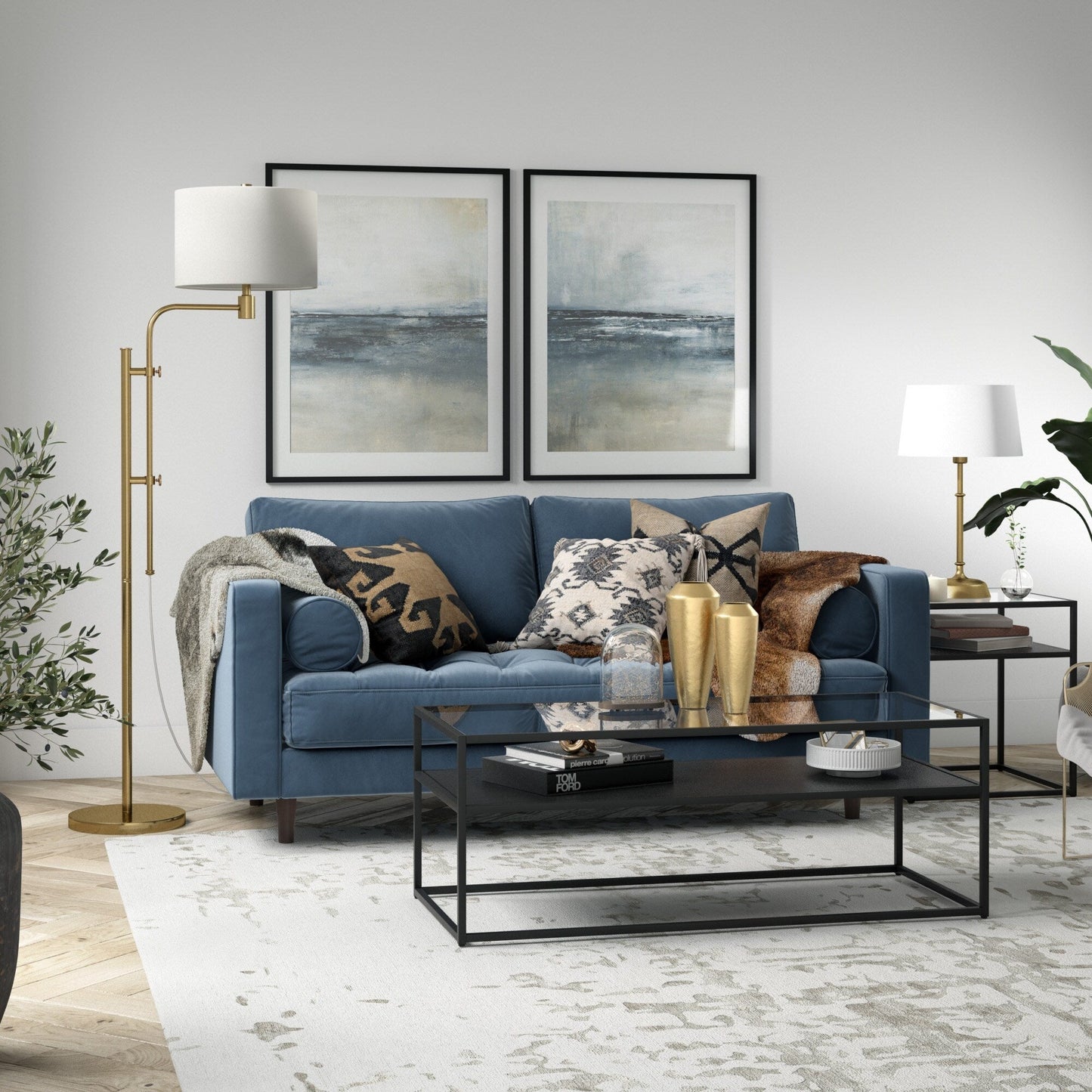 Lampadaire réglable en hauteur Polly