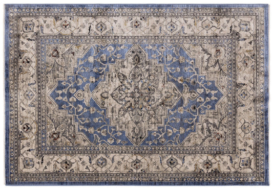 Tapis Sovereign Blue Medallion